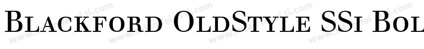 Blackford OldStyle SSi Bold Old Style Figures字体转换